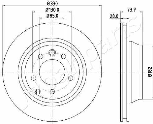 PEMEBLA féktárcsa - JAPDP-0918 - TothCarparts