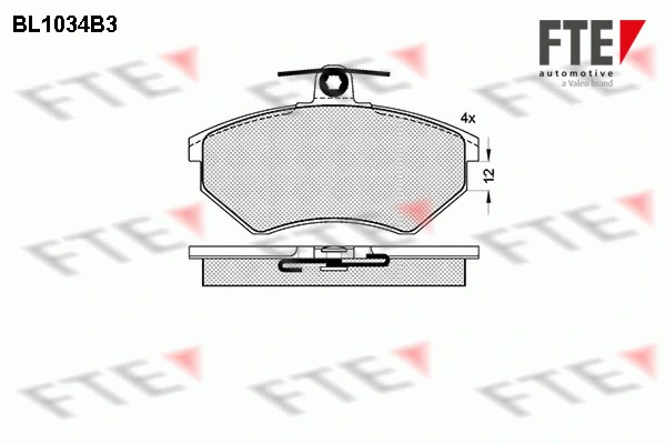 FTE fékbetétkészlet, tárcsafék - 9010014 - TothCarparts