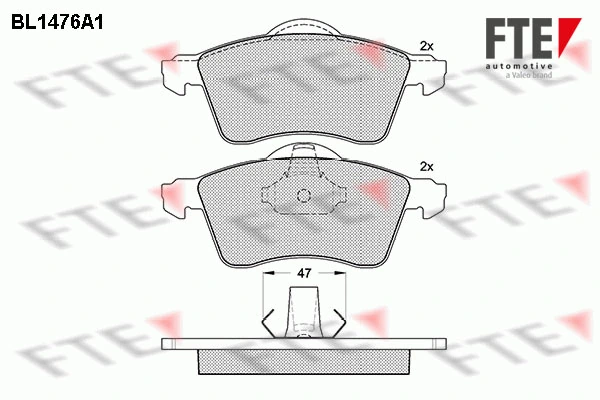 FTE fékbetétkészlet, tárcsafék - 9010205 - TothCarparts
