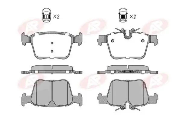 AP-SA fékbetétkészlet, tárcsafék - 5AP5665 - TothCarparts