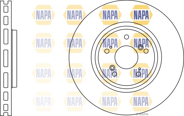 NAPA féktárcsa - NBD5652 - TothCarparts