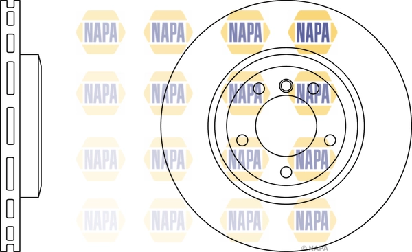 NAPA féktárcsa - NBD5728 - TothCarparts
