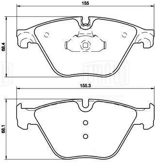 TRIALLI fékbetétkészlet, tárcsafék - PF 4189CR - TothCarparts