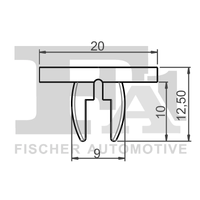 FA1 Patent, dísz-/védőléc - 11-60009.25 - TothCarparts