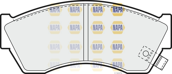 NAPA fékbetétkészlet, tárcsafék - NBP1047 - TothCarparts