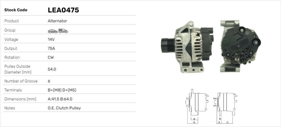 LE Part generátor - LEA0475 - TothCarparts