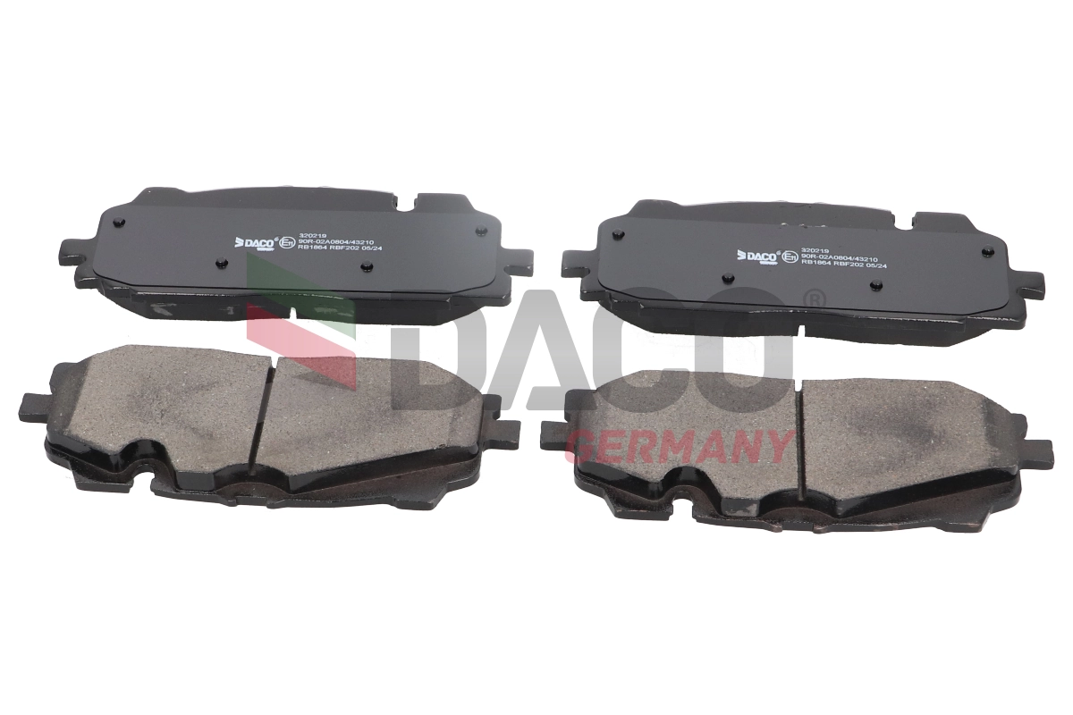 DACO Germany fékbetétkészlet, tárcsafék - 320219 - TothCarparts