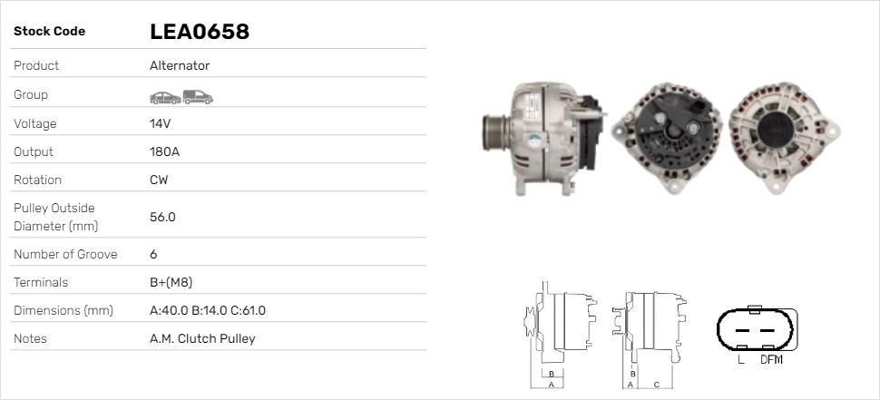 LE Part generátor - LEA0658 - TothCarparts