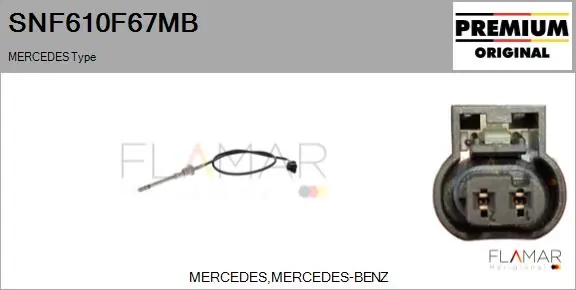 FLAMAR Érzékelő, kipufogógáz-hőmérséklet - SNF610F67MB - TothCarparts