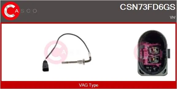 CASCO Érzékelő, kipufogógáz-hőmérséklet - CSN73FD6GS - TothCarparts