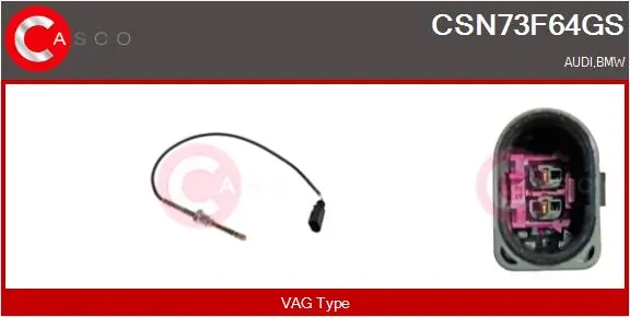 CASCO Érzékelő, kipufogógáz-hőmérséklet - CSN73F64GS - TothCarparts