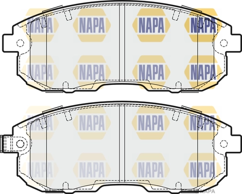 NAPA fékbetétkészlet, tárcsafék - NBP1572 - TothCarparts
