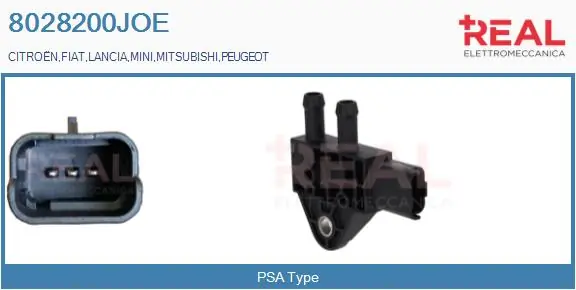 REAL Érzékelő, kipufogógáz-nyomás - 8028200JOE - TothCarparts