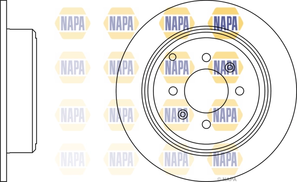 NAPA féktárcsa - NBD5323 - TothCarparts