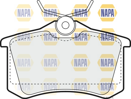 NAPA fékbetétkészlet, tárcsafék - NBP1148 - TothCarparts