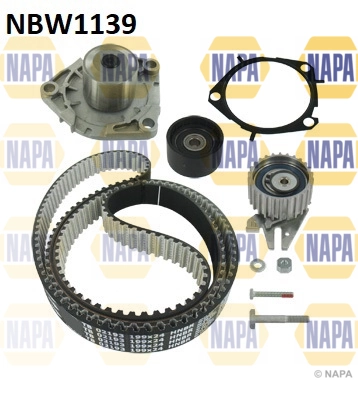 NAPA Vízpumpa + fogasszíj készlet - NBW1139 - TothCarparts