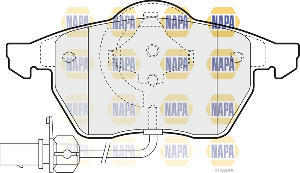 NAPA fékbetétkészlet, tárcsafék - NBP1494 - TothCarparts