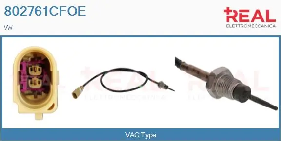 REAL Érzékelő, kipufogógáz-hőmérséklet - 802761CFOE - TothCarparts