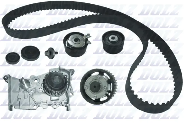 DOLZ Vízpumpa + fogasszíj készlet - KD073V - TothCarparts