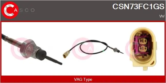 CASCO Érzékelő, kipufogógáz-hőmérséklet - CSN73FC1GS - TothCarparts