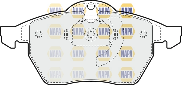 NAPA fékbetétkészlet, tárcsafék - NBP1466 - TothCarparts