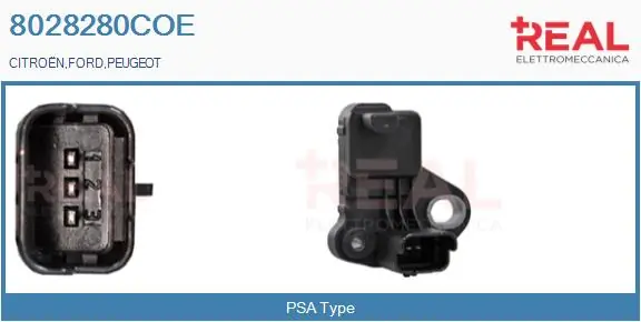 REAL impulzusadó, főtengely - 8028280COE - TothCarparts
