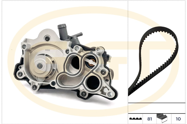 GGT Vízpumpa + fogasszíj készlet - KPA20317 - TothCarparts
