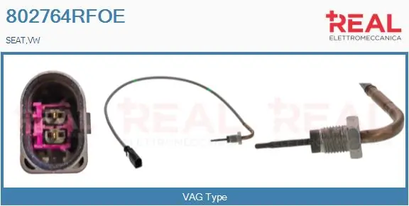 REAL Érzékelő, kipufogógáz-hőmérséklet - 802764RFOE - TothCarparts