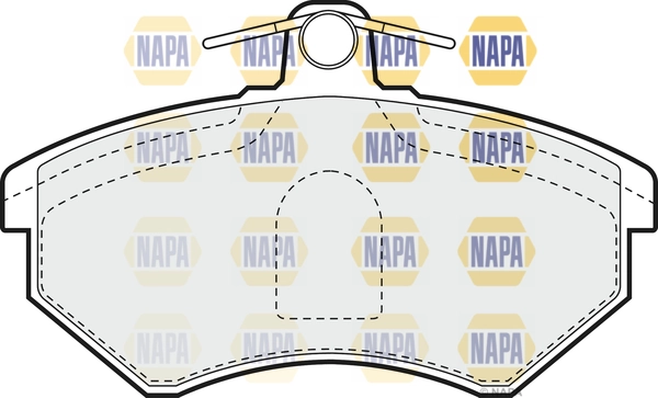 NAPA fékbetétkészlet, tárcsafék - NBP1078 - TothCarparts