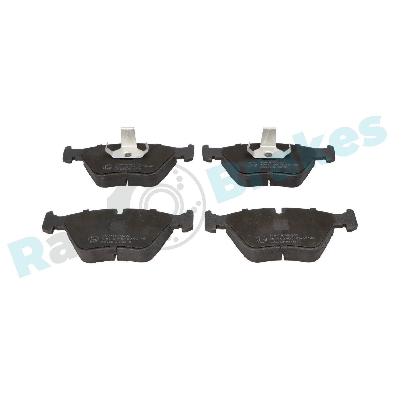 RAP BRAKES fékbetétkészlet, tárcsafék - R-P0200 - TothCarparts