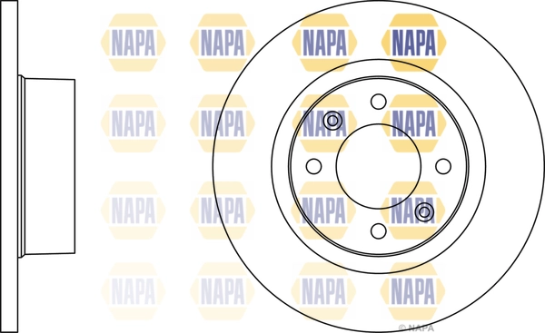 NAPA féktárcsa - NBD5355 - TothCarparts