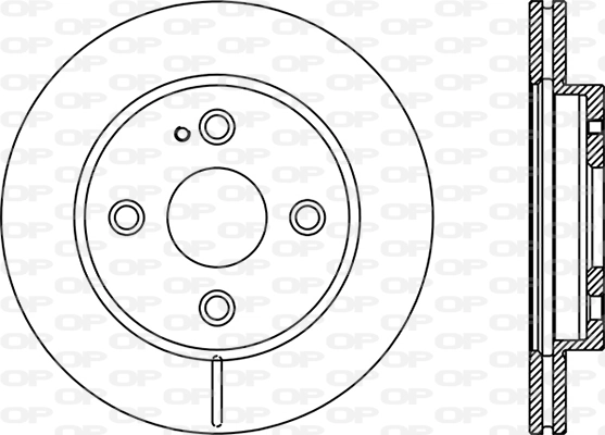 OPEN PARTS féktárcsa - BDA2894.20 - TothCarparts