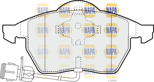 NAPA fékbetétkészlet, tárcsafék - NBP1467 - TothCarparts