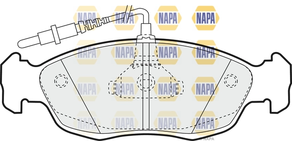 NAPA fékbetétkészlet, tárcsafék - NBP1270 - TothCarparts