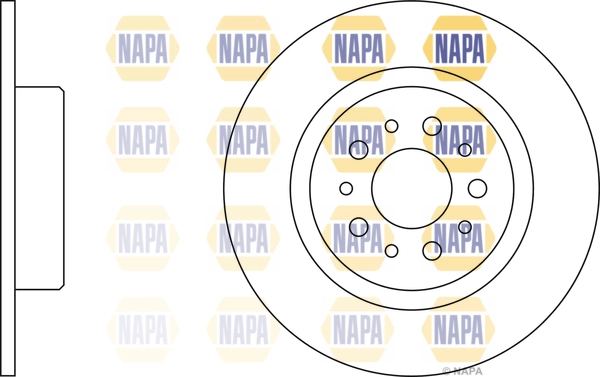 NAPA féktárcsa - NBD5179 - TothCarparts