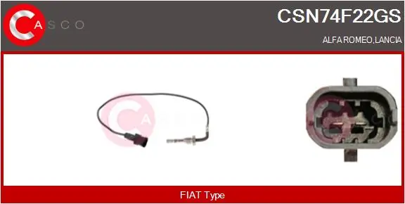 CASCO Érzékelő, kipufogógáz-hőmérséklet - CSN74F22GS - TothCarparts