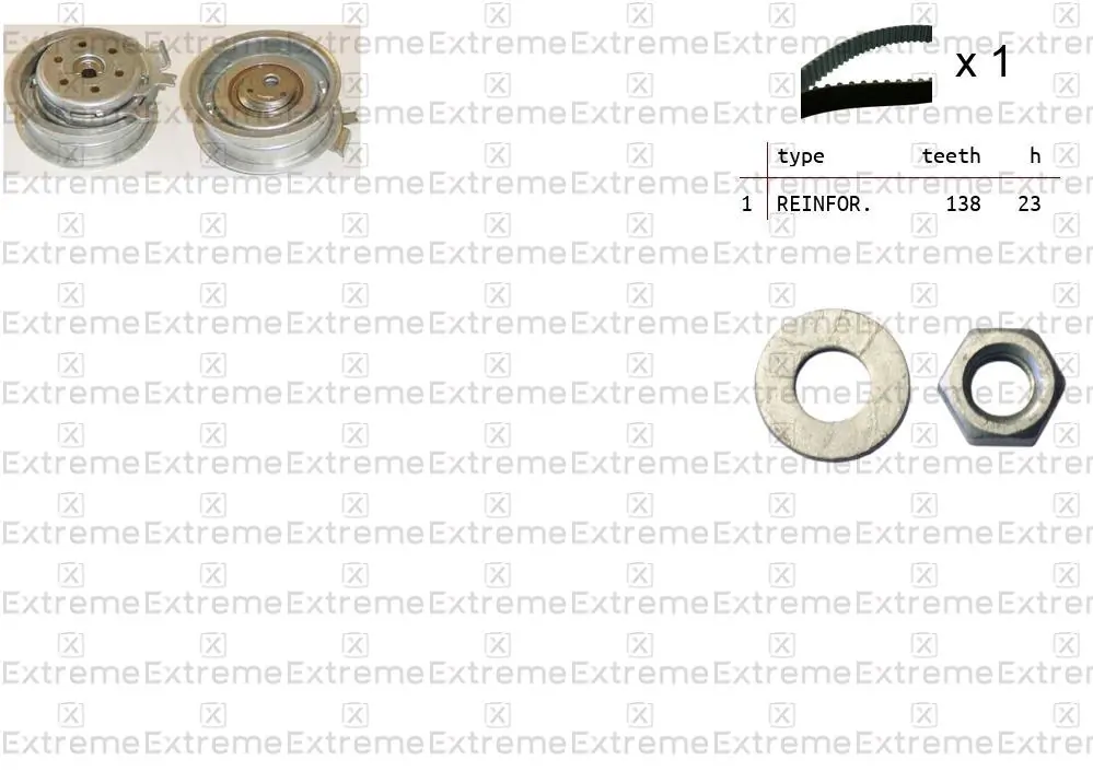 EXTREME Fogasszíjkészlet - 99990005 - TothCarparts