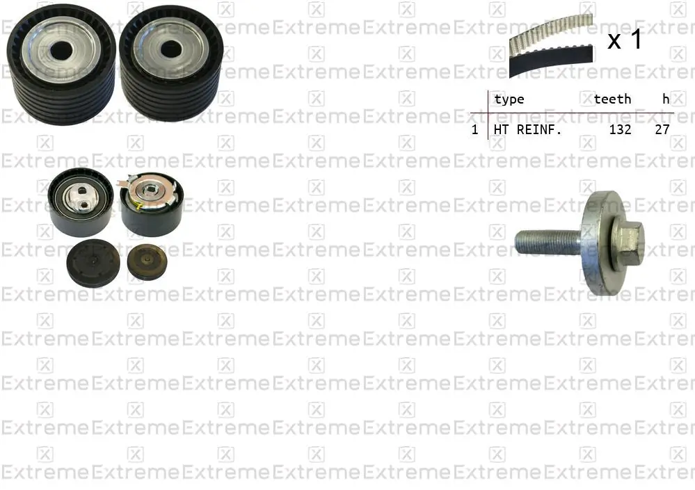 EXTREME Fogasszíjkészlet - 99990064 - TothCarparts