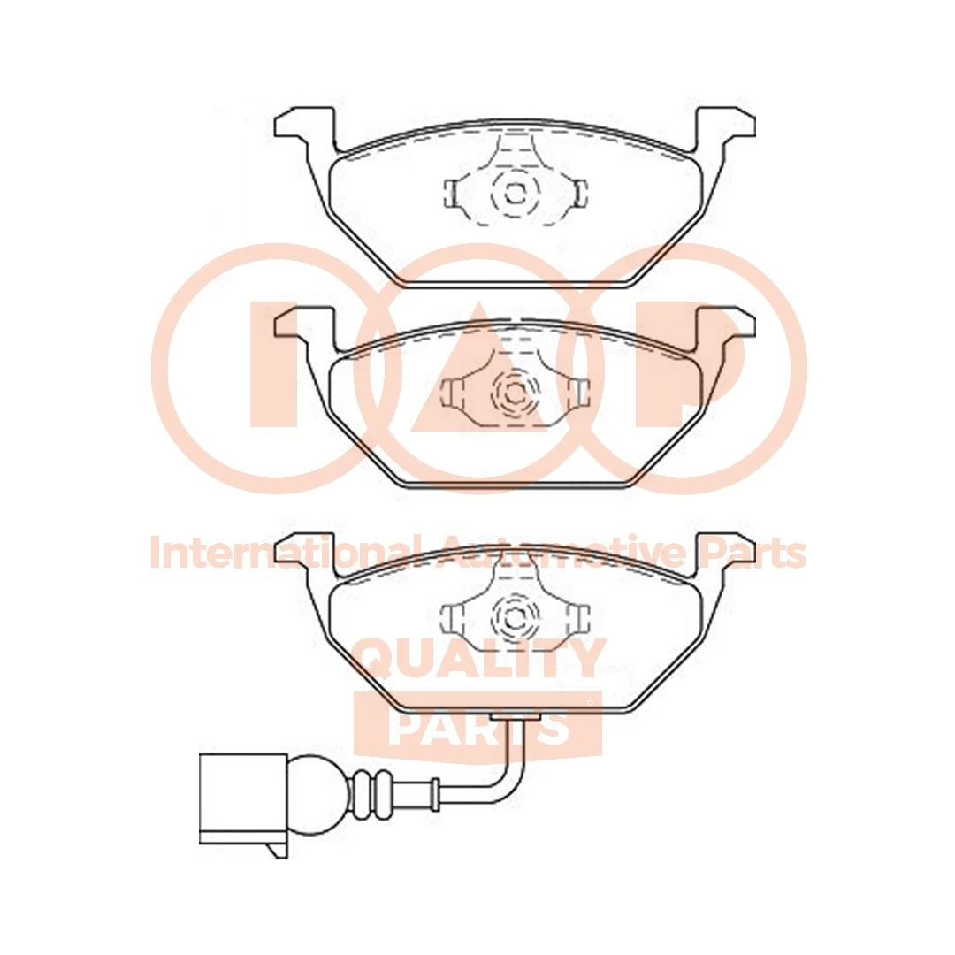 IAP QUALITY PARTS fékbetétkészlet, tárcsafék - 704-50046P - TothCarparts