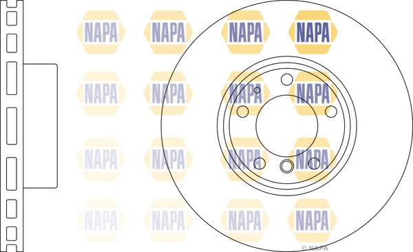 NAPA féktárcsa - NBD5529 - TothCarparts
