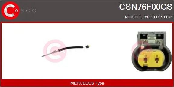 CASCO Érzékelő, kipufogógáz-hőmérséklet - CSN76F00GS - TothCarparts