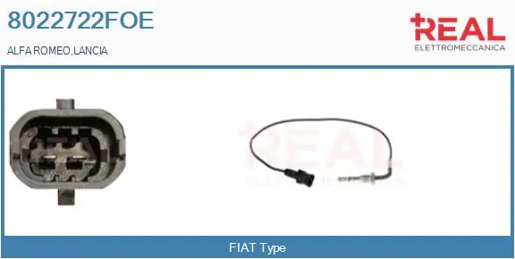 REAL Érzékelő, kipufogógáz-hőmérséklet - 8022722FOE - TothCarparts