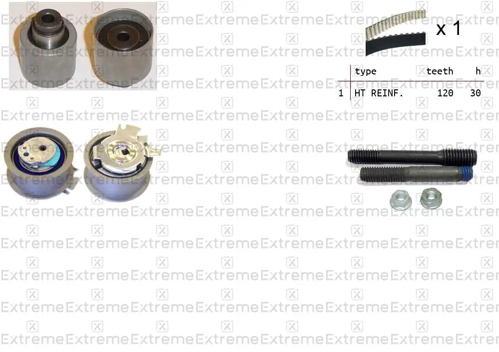 EXTREME Fogasszíjkészlet - 99990028 - TothCarparts