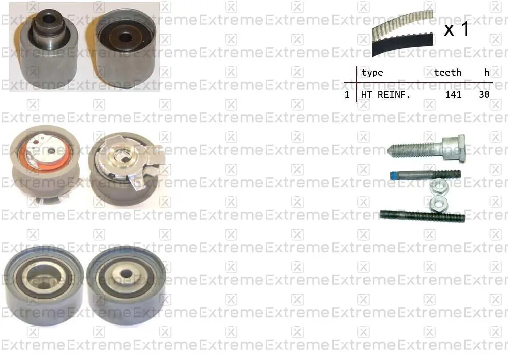 EXTREME Fogasszíjkészlet - 99990065 - TothCarparts