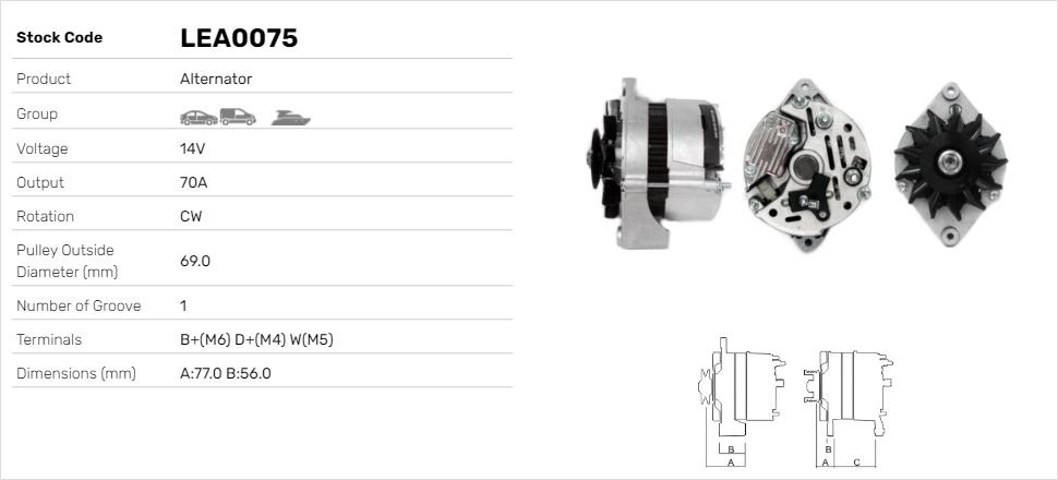 LE Part generátor - LEA0075 - TothCarparts