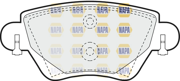 NAPA fékbetétkészlet, tárcsafék - NBP1198 - TothCarparts