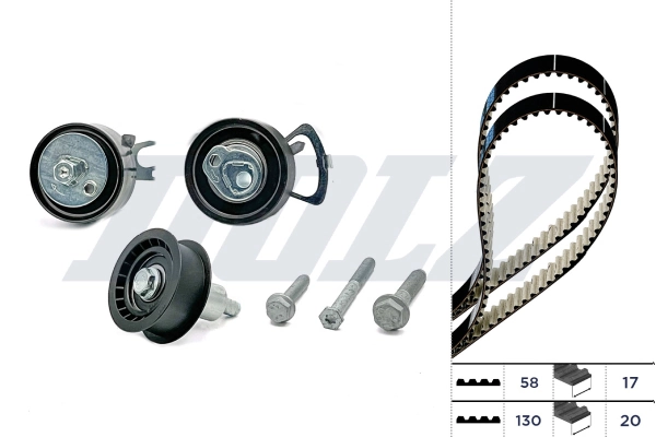 WILMINK GROUP Fogasszíjkészlet - WG2355988 - TothCarparts