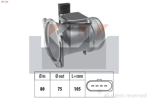 KW légmennyiségmérő - 491 226 - TothCarparts