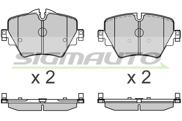 SIGMAUTO fékbetétkészlet, tárcsafék - SPB643CE - TothCarparts