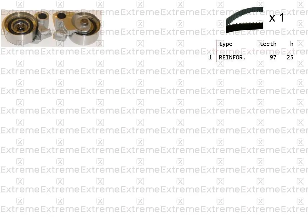 EXTREME Fogasszíjkészlet - 99990055 - TothCarparts